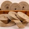10M 38mm Natural Vintage Jute Burlap Ribbon For Weddings Belt Strap Floristry Party Christmas Decoration DIY Gift Packing