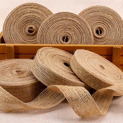 10 м 38 мм натуральная винтажная джутовая лента из мешковины для свадьбы, ремень для ремня, флористика, вечерние, рождественские украшения, сделай сам, подарочная упаковка