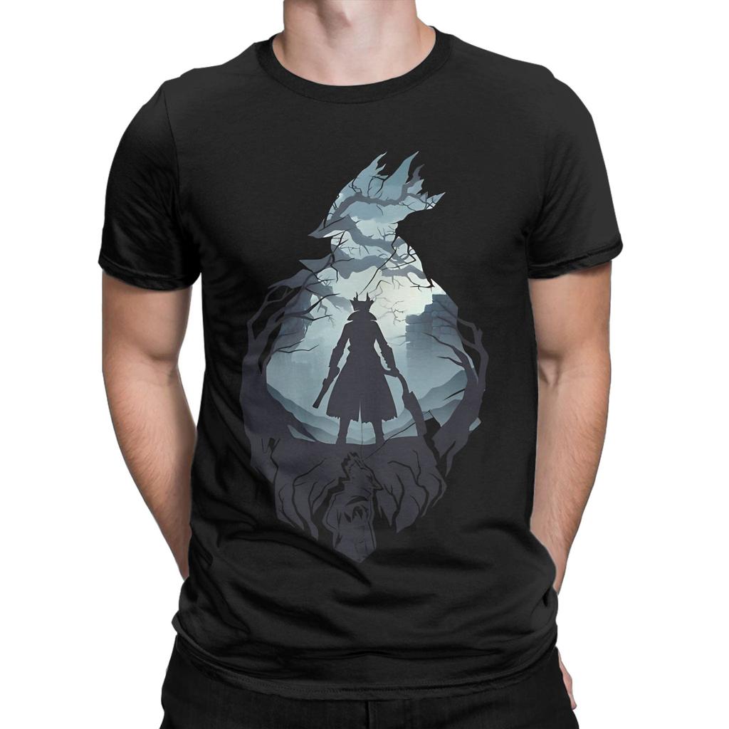 Bloodborne 2 Funny Graphic 100% Cotton T-Shirt Bloodborne Tees Tops For Men