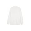 Uniqlo Хлопковая повседневная однотонная футболка с длинным рукавом мужская белая 462023-00