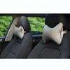 1/2PCS Universal Car Neck Pillows PU Leather Breathable Mesh Auto Car Neck Rest Headrest Cushion Pillow Car Interior