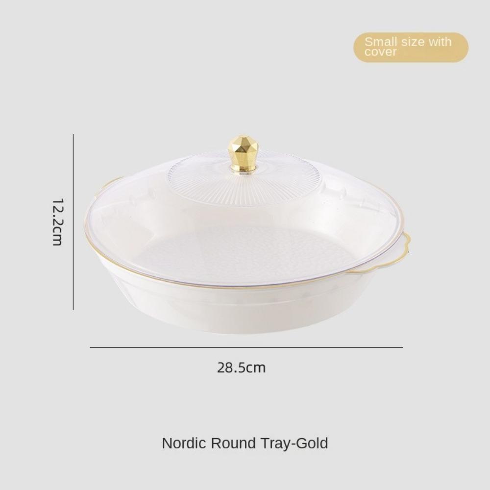 Transparent Buffet Food Tray Large Capacity Storage Box New Fruit Plate  Desktop Storage