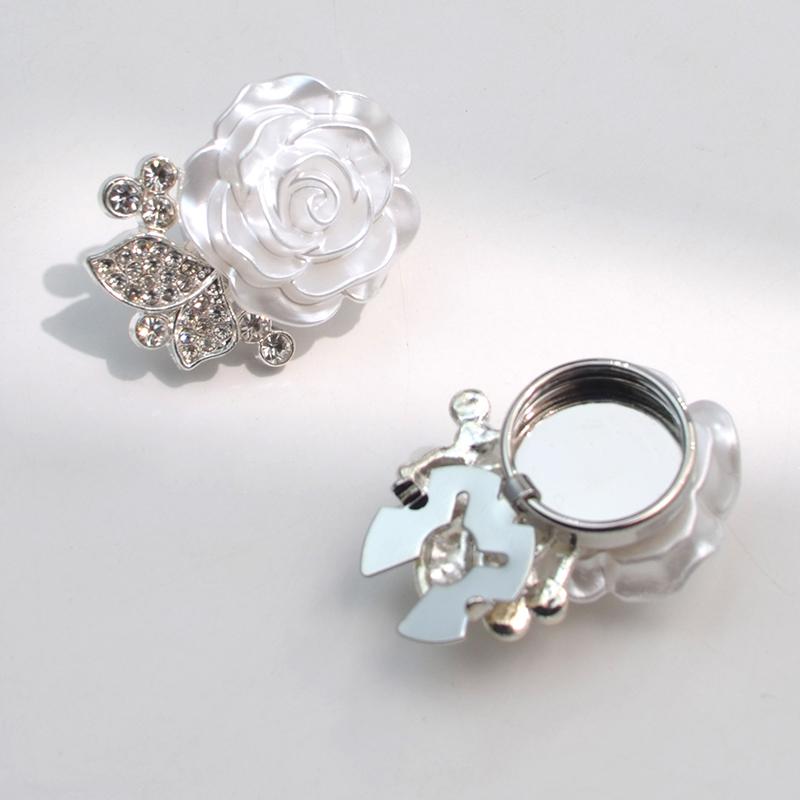 1 шт. Аксессуары Свадебная Пуговица Украшение Подарок Ювелирные изделия Гальванопокрытие Форма Розы Стразы Запонки Изысканные 30/40x17мм