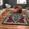 Vintage Viking emblem print Rug Floor Mat for Living Room or Bedroom Soft and Comfortable Carpet a Gift for Birthday and Holiday.PFF260912055
