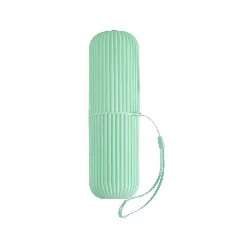 Портативный дорожный набор стаканчиков для зубных щеток с большим контейнером для хранения тюбика зубной пасты.