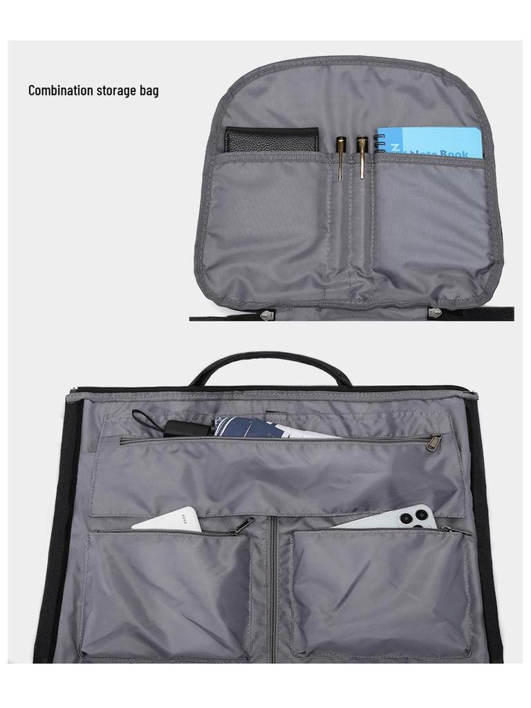 Складная дорожная сумка для бизнеса: Большая вместимость, Разделение влажного/сухого, Крепление на ручку багажа