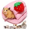 Кровать для морской свинки Теплый флис Укрытие для морской свинки Уютный домик для маленьких животных Подстилка для кролика, зайчика, хомяка
