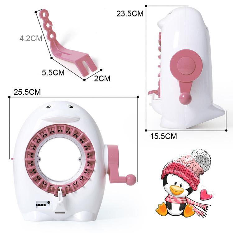 Вязальный станок с ручным приводом для детей для носков, шарфов и свитеров - Домашняя и детсадовская игрушка