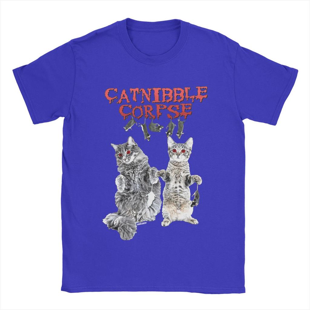 Men Catnibble Cannibal Corpse T Shirts Pure Cotton Tops Unique Short Sleeve Round Collar Tees Summer T-Shirt