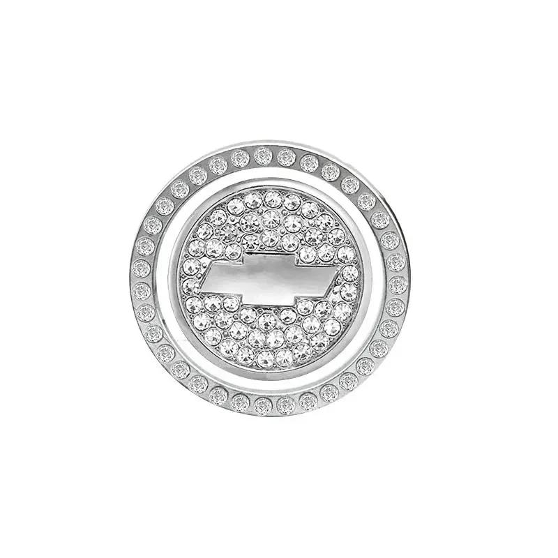 Car Start Switch Button Auto Decorative Diamond Stickers for Chevrolet Silverado Impala Malibu Equinox Cruze Camaro Blazer Aveo