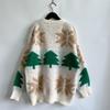 Women's Fashion Fall And Winter Christmas Loose Round Neck Pullover Knitted Sweater