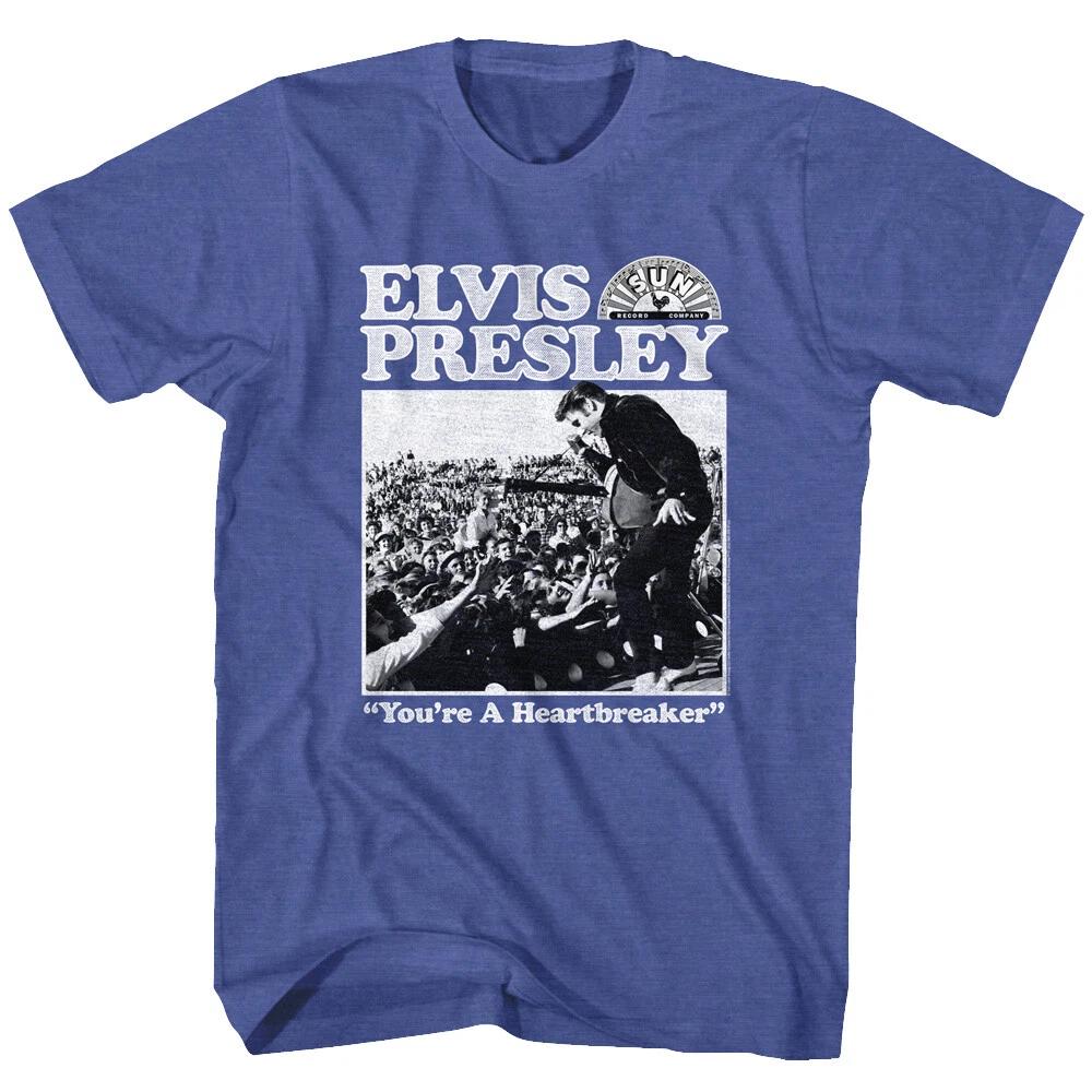 Elvis Presley You're A Heartbreaker Live In Concert Men's T Shirt Sun Records