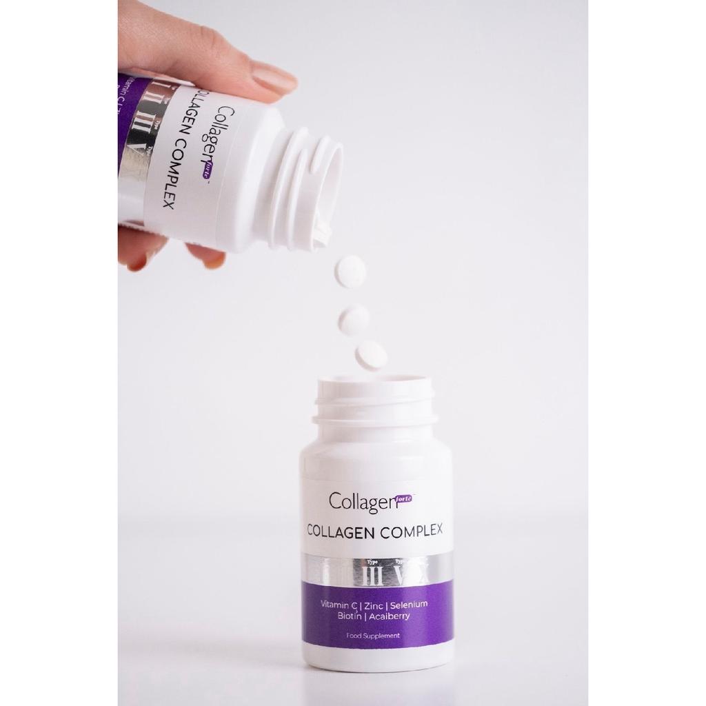 5 типов коллагенового комплекса Тип 1,2,3,5 и Тип 10 Биотин, цинк, селен, витамин С