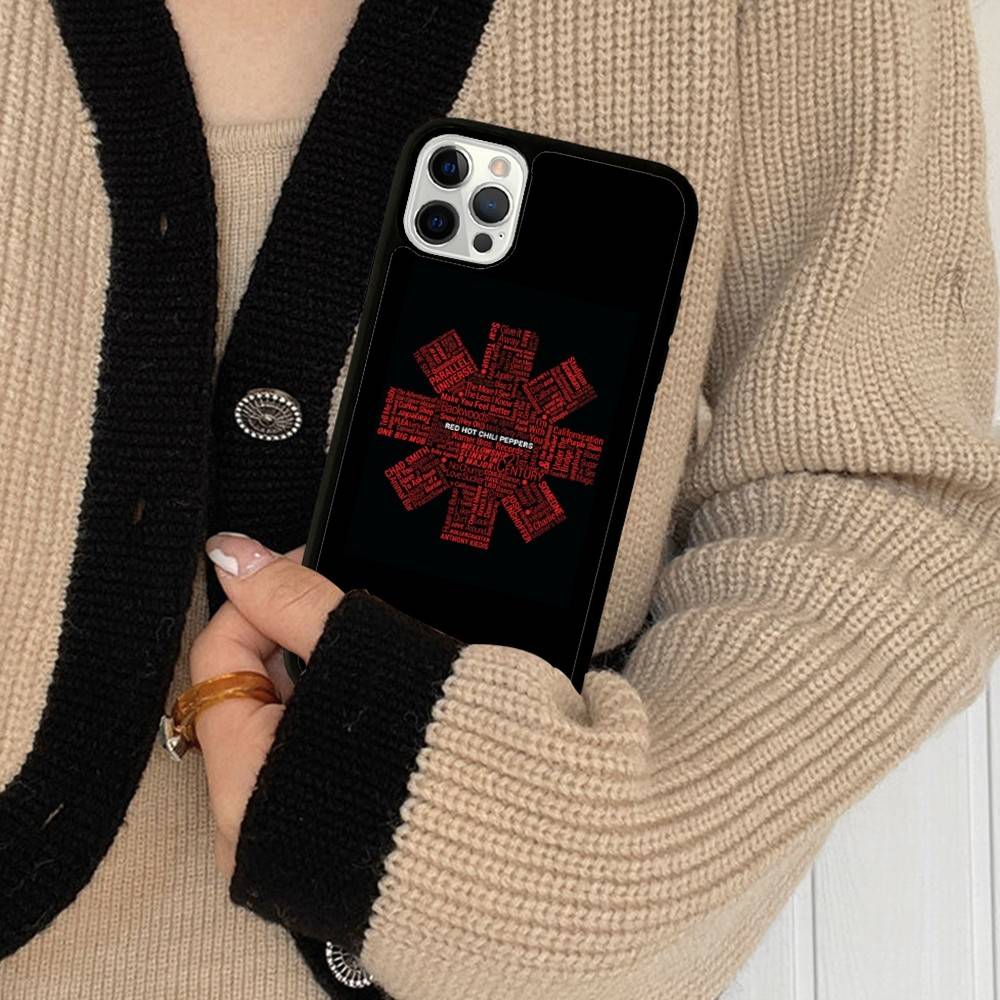 Чехол для телефона с изображением группы Red Hot Chili P-Peppers для iPhone 16 15 14 13 12 11 Pro Max Plus Ударопрочный Жесткий чехол из ТПУ+ПК