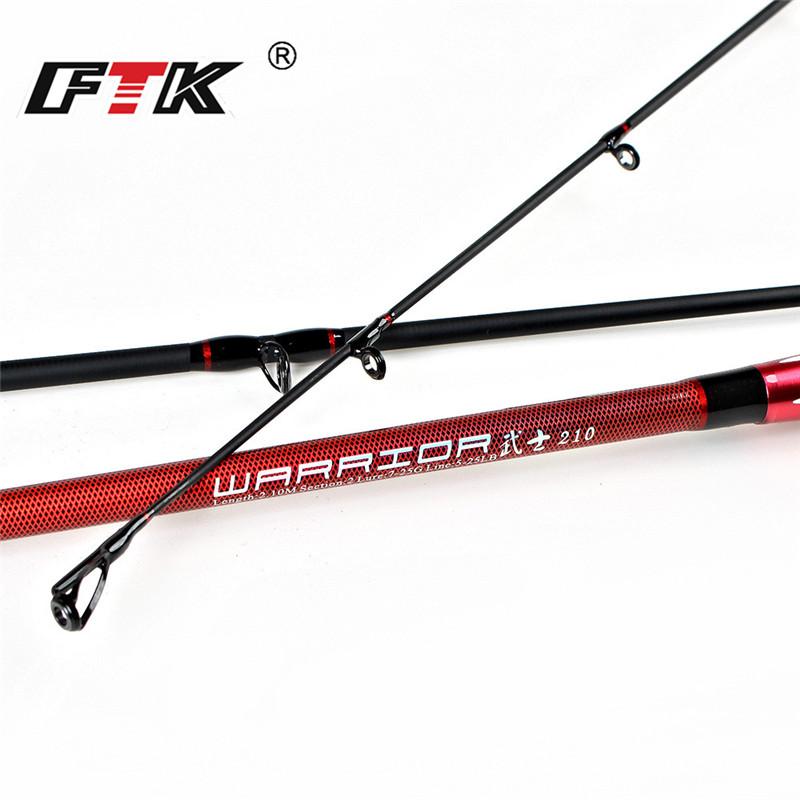 FTK Вращающаяся удочка, черная и красная, 99% карбоновая, сверхтвердая удочка, 3-секционная удочка с наживкой