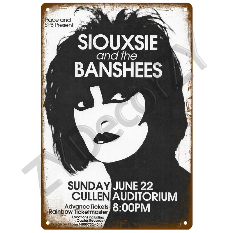 Retro Rock Tin Sign Poster Vintage Wall Poster Metal Sign Decorative Wall Plate Kitchen Plaque Metal Vintage Decor Accessories