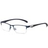 Men Business Half Frame Myopia Glasses Comfortable Prescription Eyewear TR90 Near-sight Myopia Eyeglasses Diopter 0 To +4.0
