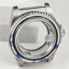 40mm Stainless Steel Case for Men's Modified Watch with Mineral Glass, Compatible with 2813/8215 Movements