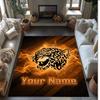 Hull FC Crystal Velvet Rug, Custom Name Text Personalized Non‑Slip Floor Mat for Home Decor Gift