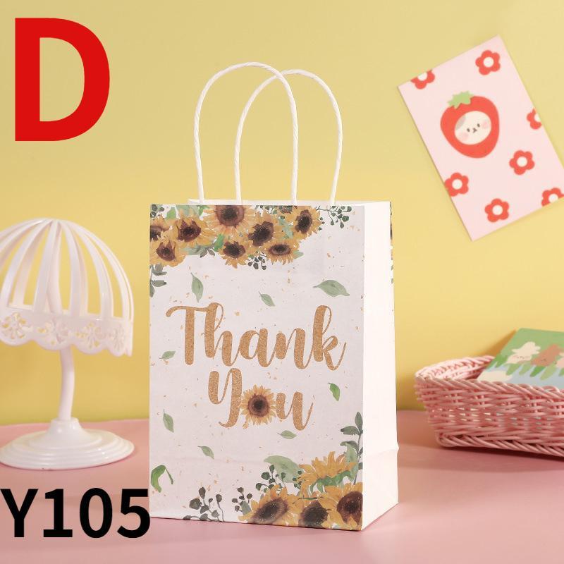 10 шт./лот цветочный крафт-бумажный пакет праздничный упаковочный пакет для печенья конфет подарочный пакет бумажный пакет сумка