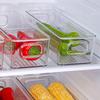 1 шт. - Контейнер для хранения продуктов в холодильнике, Органайзер для холодильника, Штабелируемые ящики, Коробка для хранения продуктов в холодильнике с ручкой, Кухонный аксессуар