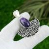 Sisters Day Deal Natural Lepidolite 925 Sterling Silver Bezel Birthday Pendant