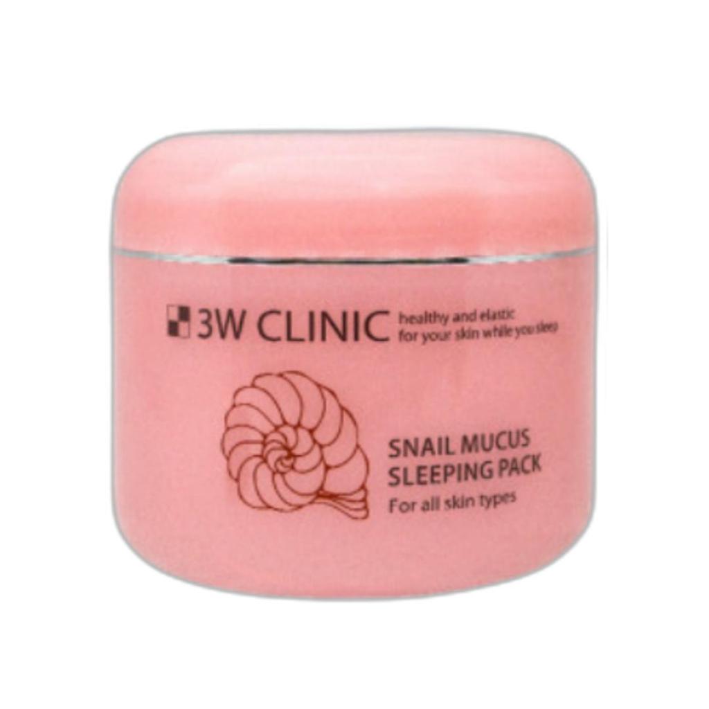 3W Clinic Sleeping Pack 100ml Water, Collagen, Snail, and White 4 Types of Sleeping Pack