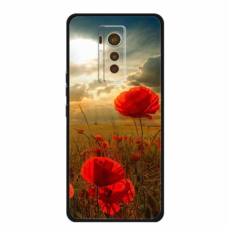 For Tecno Phantom X 2021 Case Luxury TPU Silicone Soft Cover Phone Cases for PhantomX 2021 AC8 Protection Cartoon Bumper Etui
