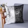 Серебряный цветочный наволочка для подушки, украшение для дома, наволочки для подушек, наволочки для подушек, чехол для дивана, украшение для дома, винтажный черный