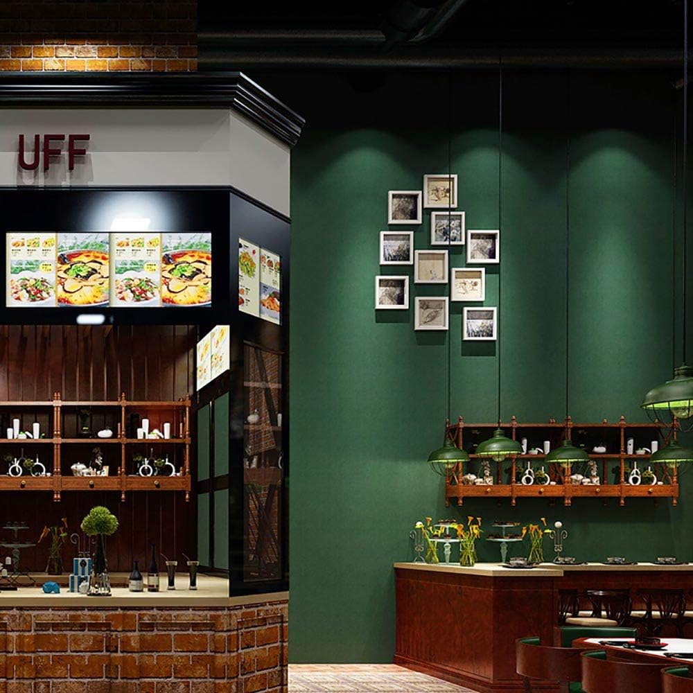 1 рулон темно-зеленой матовой контактной бумаги, украшение для дома, самоклеящиеся обои для шкафов, столов, стульев, фона для комнаты