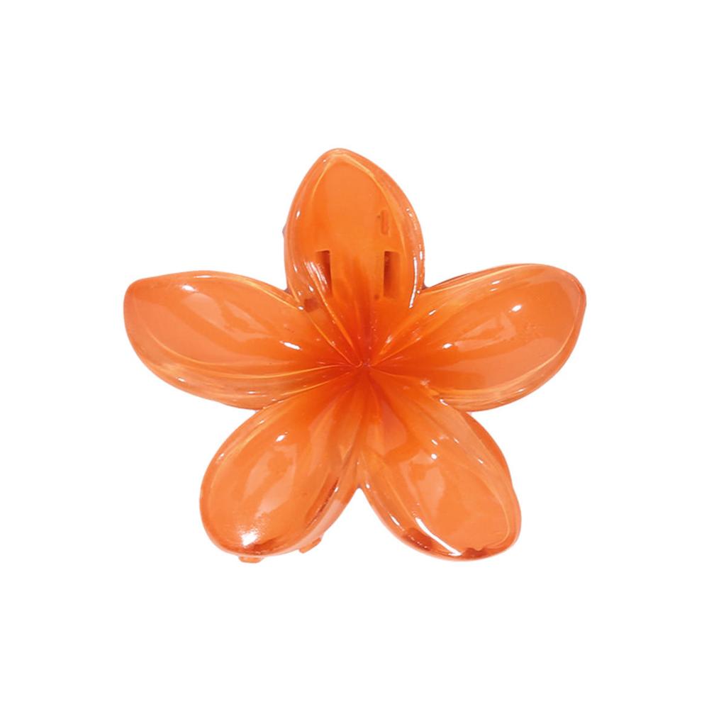 Заколки для волос в виде крабов с градиентными цветами в гавайском стиле для женщин, заколки-пламерии для тонких/густых волос, аксессуары, пляжный отдых, заколка-краб