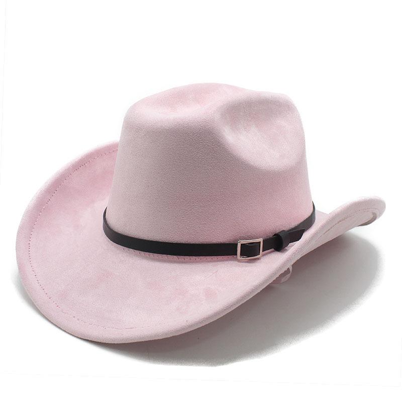 Big Edge One-Word Top Suede Western Cowboy Top Hat Jazz Hat Fashion Hat Retro Hat