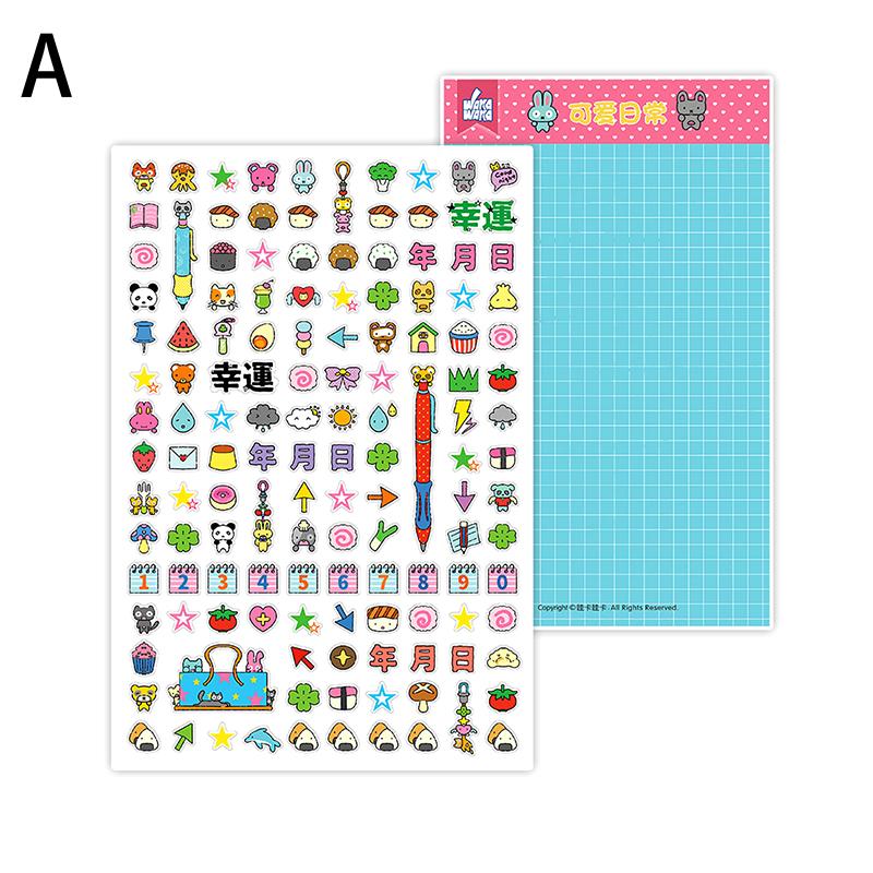 1 лист милых мультяшных наклеек-этикеток канцелярские наклейки для скрапбукинга DIY фотокарточки элементы декора телефон наклейка наклейка