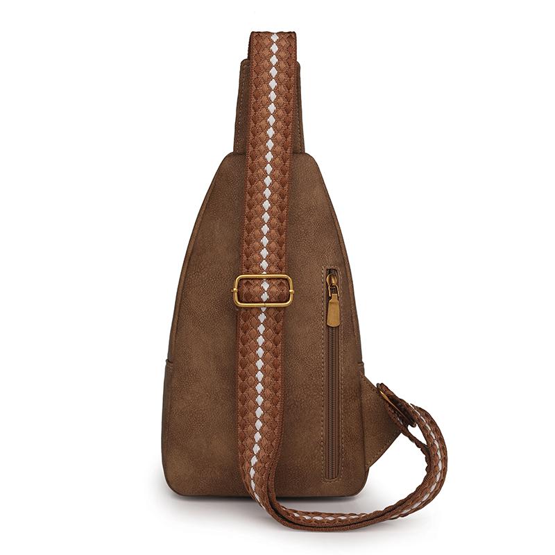 Большая вместительная ретро-сумка на грудь для женщин, сумка через плечо, дорожная сумка из искусственной кожи