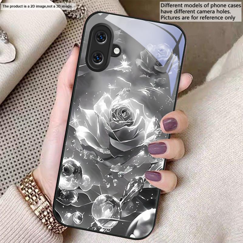 Розы цвета ледяного кристалла Для Samsung A01 02 03 Core 04 05 06 10 12 13 14 5G 15 16 M02 12 Note 8 9 10 20 стекло Ультра чехол для телефона