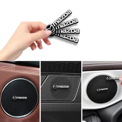 4 шт. 3D Значок-эмблема-наклейка Harman/Kardon Hi-fi Стереодинамик из алюминия для Mazda CX-5 CX5 Atenza CX-7 CX-9 MX5 CX30