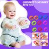 Детские сенсорные кольца Детские силиконовые кольца на пальцы Кольцо для снятия стресса Развивающие игрушки (12шт)