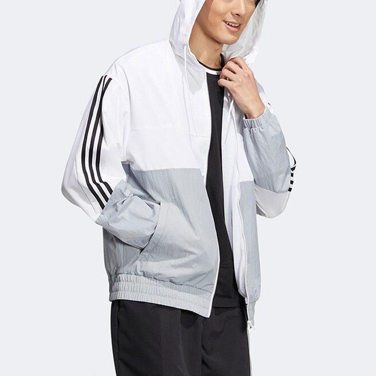 adidas Куртки Мужские Белые С Капюшоном Умеренные Другие HN2423