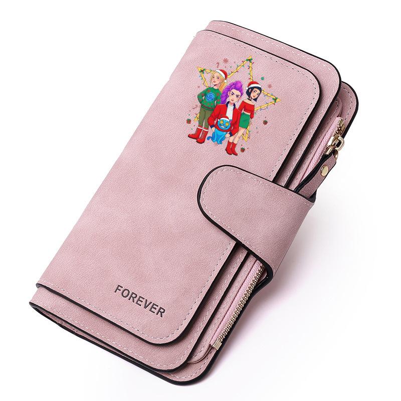 Kpop Devil Hunter Wallet Women Cute Hunter Coin Wallet Credit Card Holder Passport PU Wallet