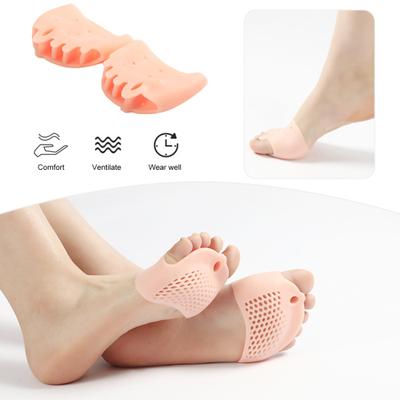 4 пары силиконовых распорок для пальцев ног при подошвенном фасциите, косточках плюсневых костях, терапевтических растяжителях для комфортной поддержки