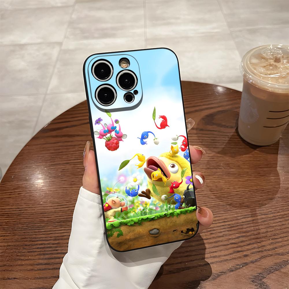 Мультяшный чехол PIKMIN 4 для телефона iPhone 15 Pro Max 14 16 Pro Max 12 15 Plus 13 Pro 11 Xr X Xs Силиконовая задняя крышка