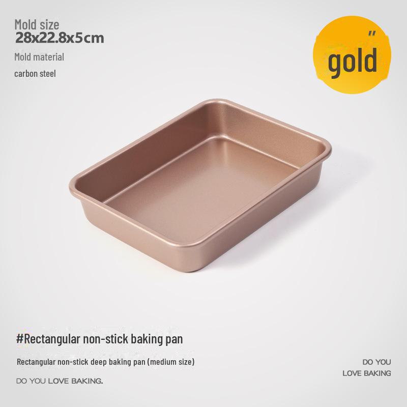 Прямоугольная форма для выпечки с антипригарным покрытием для тортов, булочек и многого другого
