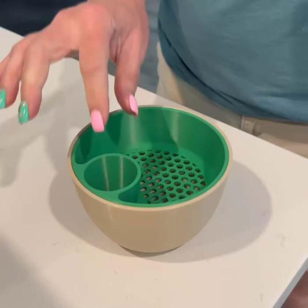 Легко моющаяся 3D-печатная миска для орехов и семян, многоразовый органайзер для закусок 2-в-1, кухонный инструмент
