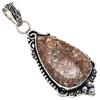 Подвеска Turtella Jasper Gemstone Handmade ко Дню матери Серебряное украшение 2,5 дюйма