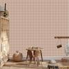 Geometric rhombus wallpaper beige, orange and white 50x1000