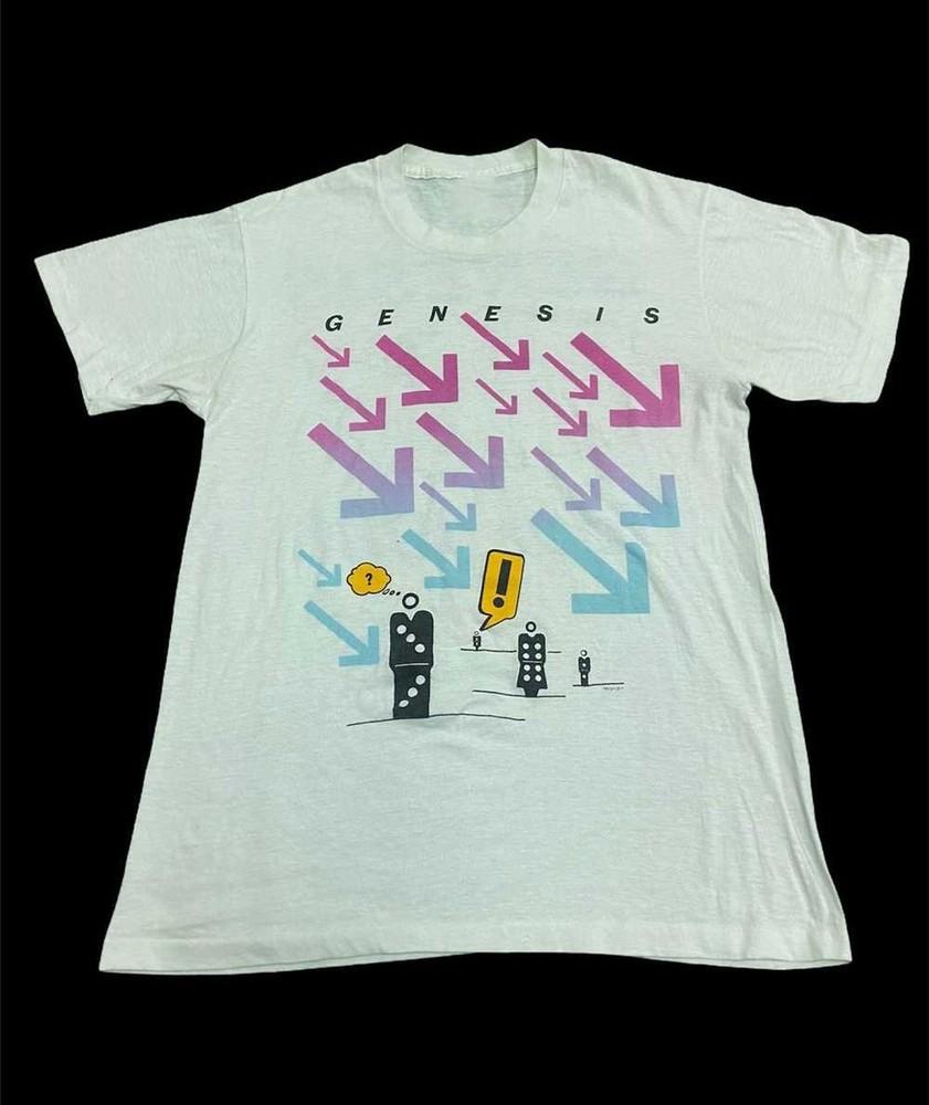 Vintage Tour Genesis Band Shirt Short Sleeve White Unisex S-234XL Unisex T-Shirt