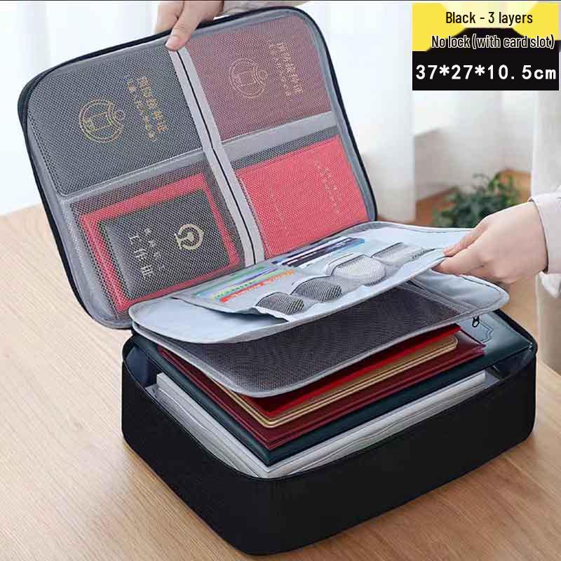 Многослойная дорожная сумка для хранения карт и документов