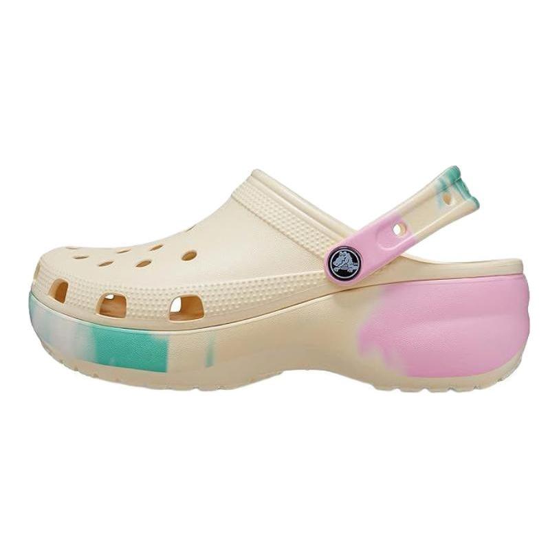 Crocs Классические платформенные клоги из смолы Croslite Женские Бежевые 208278-1FR