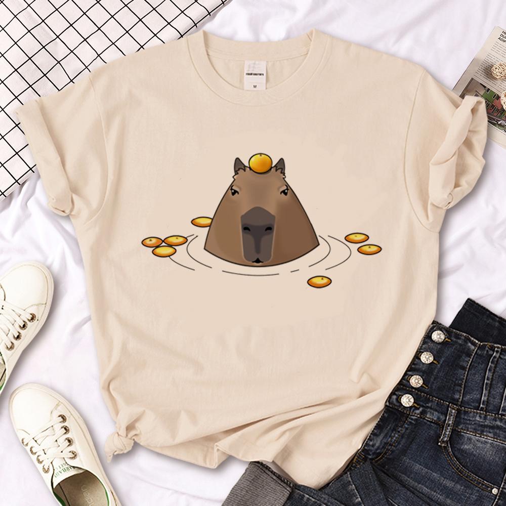 Capibara Capybara Tee Unisex Summer T Shirt Female Graphic Clothing