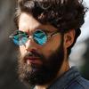 Classic Gothic Steampunk Sunglasses Men Women Brand Designer Vintage Round Metal Frame Sun Glasses High Quality Uv400